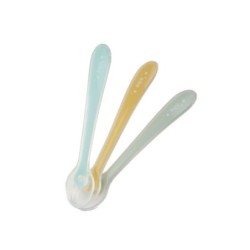 SARO SET 3 CUCHARAS SILICONA AZUL +4M