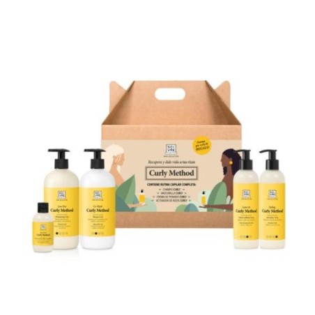 SOIVRE CURLY METHOD:CHAMPU + MASCARILLA + CREMA DE PEINADO + ACTIVADOR DE RIZOS CURLY