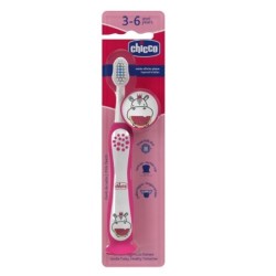 CHICCO CEPILLO DENTAL ROSA HIPO 3-6 AÑOS
