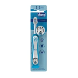 CHICCO CEPILLO DENTAL AZUL TIGRE 3-6 AÑOS