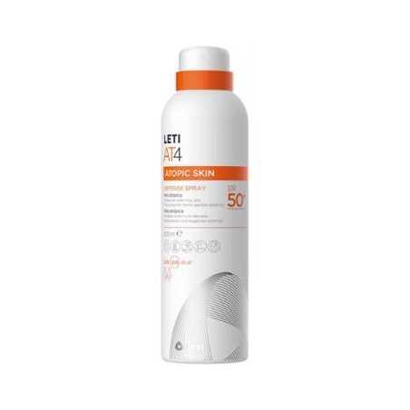 Protector Solar Piel Atópica Leti AT 4 Defense Spray SPF 50 200ml