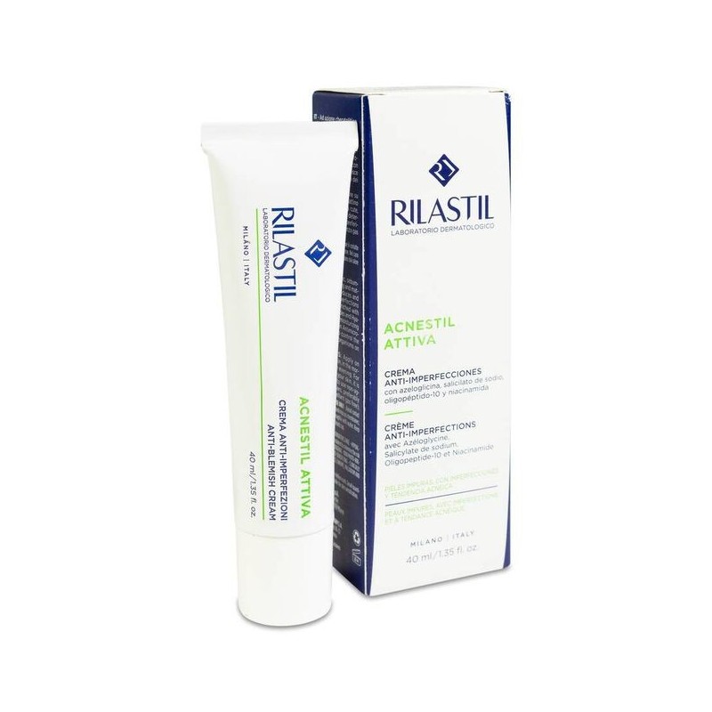 Dermofarm RILASTIL ACNESTIL ATTIVA CREMA 40 ML - Crema para Pieles Acnéicas - Hidratantes Rostro