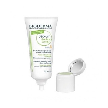 Crema Bioderma Sebium Global Cover para Tratamiento y Corrección de Acné - 30 Ml