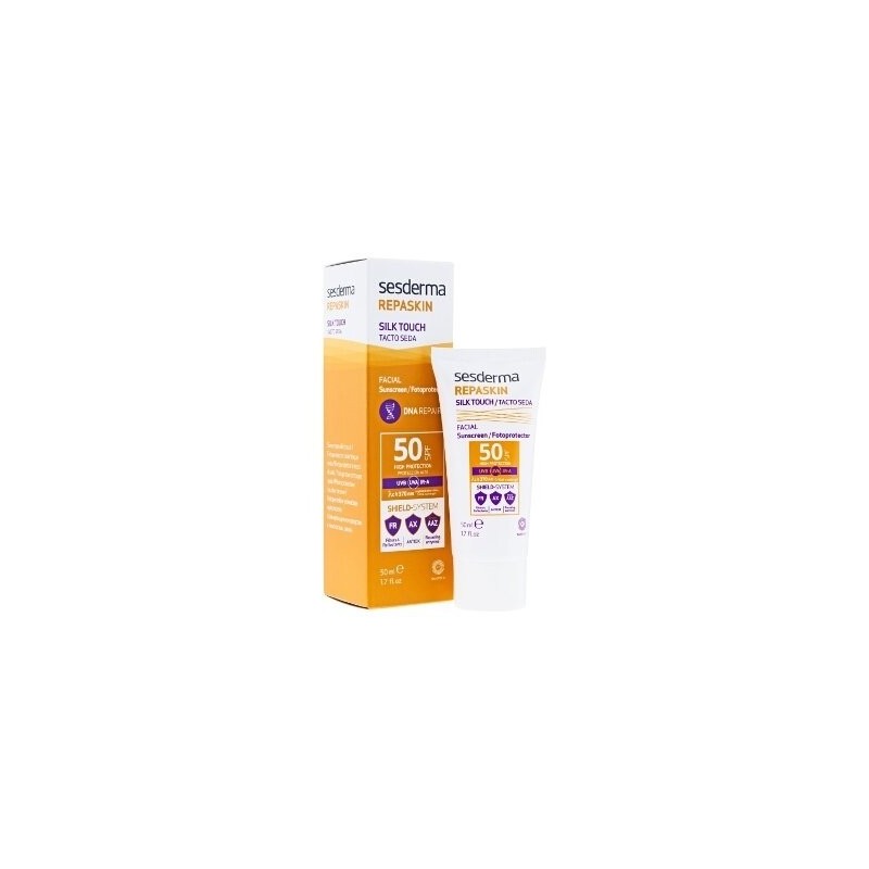 Protector Solar Sesderma Repaskin Tacto Seda SPF50 50 Ml - Protege y Repara