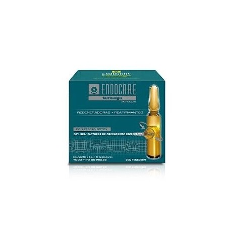Cantabria Labs Tratamiento Facial Endocare Tensage 20 Ampollas 2ml - Reafirma la Piel - Hidratación Profunda - Efecto Tensor
