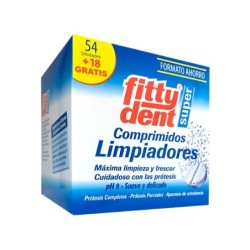 FITTYDENT COMPRIMIDOS LIMPIADORES 54 U + 18 GRATIS