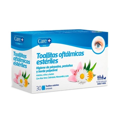 STADA CARE + TOALLITAS OFTALMICAS ESTERILES 30 UND