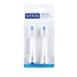 Dentaid VITIS S10-S20 Recambio Cepillo Eléctrico Medio 2 Und - Limpieza Profunda