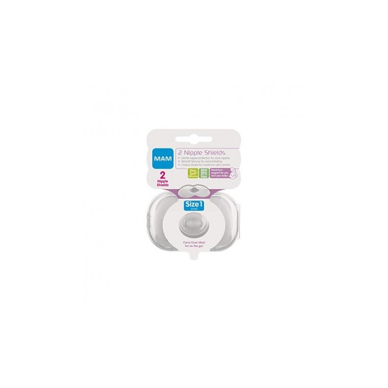 MAM PEZONERA SILICONA NIPPLE SHIELDS TALLA 1 2U
