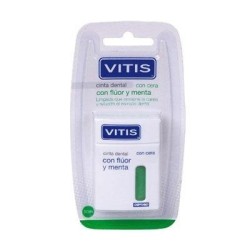Dentaid Cinta Dental VITIS con Flúor y Menta 50m - Elimina Placa Bacteriana