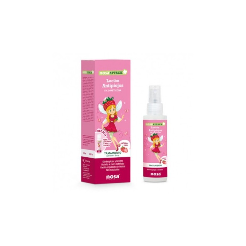 NOSA ATTACK LOCION ANTIPIOJOS 5% DIMETICONA FRESA 100 ML