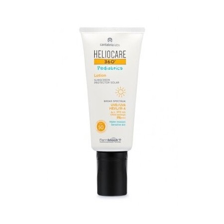 Cantabria Labs Protector Solar Heliocare 360 SPF 50 Pediatrics Lotion Protecto 200 Ml - Alta Protección Resistente Al Agua