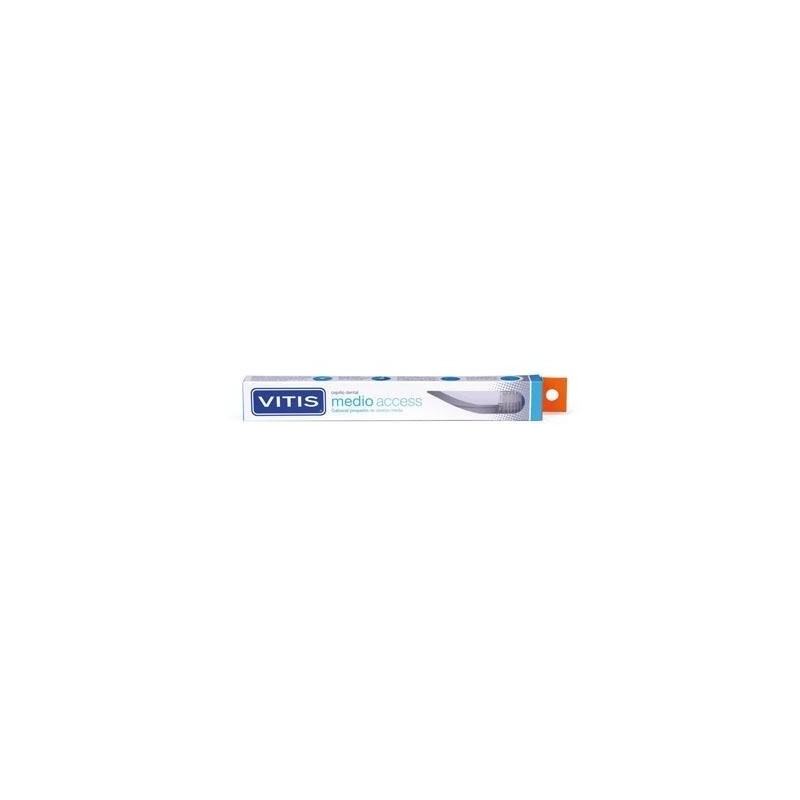 Dentaid VITIS Cepillo Dental Medio Access - Cabezal Pequeño - Filamentos Redondeados - Cuidado de Encías