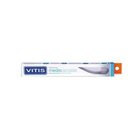 Dentaid VITIS Cepillo Dental Medio Access - Cabezal Pequeño - Filamentos Redondeados - Cuidado de Encías