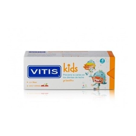 Dentaid VITIS KIDS Gel Dentífrico Previene Caries 50 Ml - Pasta de Dientes para Niños