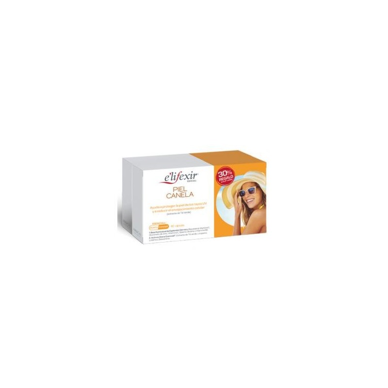 Phergal E´LIFEXIR PIEL CANELA Protección Rayos UV 40x2 Caps 30% Regalo