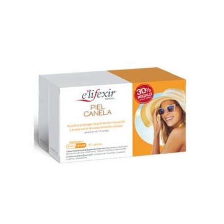 Phergal E´LIFEXIR PIEL CANELA Protección Rayos UV 40x2 Caps 30% Regalo