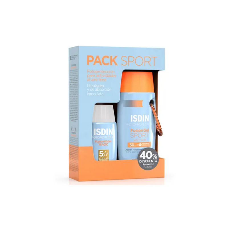 ISDIN FOTOPROTECTOR SPF 50 PACK SPORT (FUSION WATER 50ML + FUSION GEL SPORT 100ML)