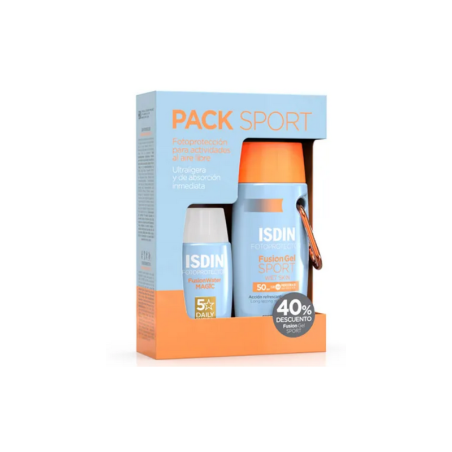 ISDIN FOTOPROTECTOR SPF 50 PACK SPORT (FUSION WATER 50ML + FUSION GEL SPORT 100ML)