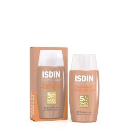 ISDIN FOTOPROTECTOR FACIAL FUSION WATER MAGIC COLOR MEDIUM SPF50+ 50 ML