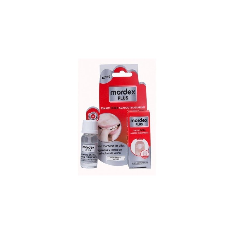 URGO MORDEX PLUS ESMALTE AMARGO TRANSPARENTE CON PINCEL 9 ML