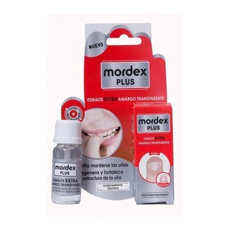 URGO MORDEX PLUS ESMALTE AMARGO TRANSPARENTE CON PINCEL 9 ML