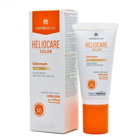 Cantabria Labs Protector Solar Facial Heliocare SPF50+ Gel Crema Light 50ml - Alta Protección Diaria