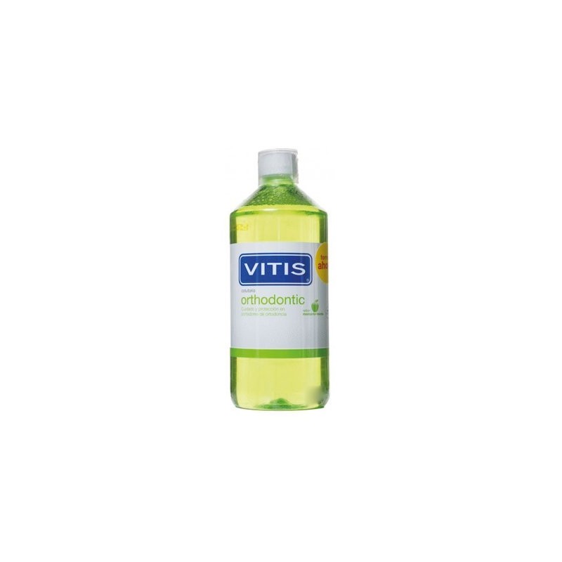 Dentaid Enjuague Bucal VITIS COLUTORIO ORTODONCIA 1L - Higiene Diaria - Protección Contra Placa - Aparatos Limpios - Reducción de Roce