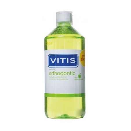 Dentaid Enjuague Bucal VITIS COLUTORIO ORTODONCIA 1L - Higiene Diaria - Protección Contra Placa - Aparatos Limpios - Reducción de Roce