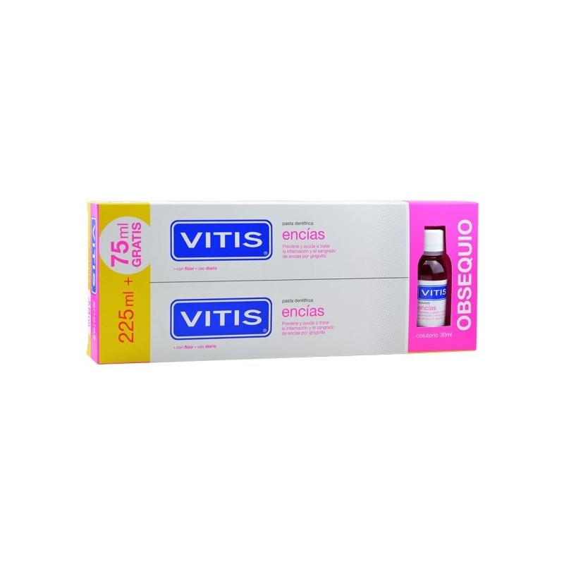 Dentaid VITIS Pasta Duplo (2x150 ML) - Previene y Trata Inflamación y Sangrado de Encías