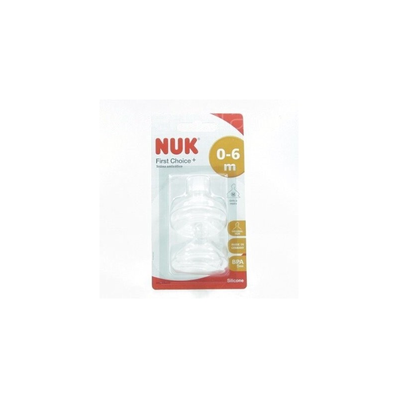 NUK TETINA SILICONA ANTICOLICO FC+ 0-6 M T-1 M 2 UND