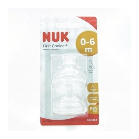 NUK TETINA SILICONA ANTICOLICO FC+ 0-6 M T-1 M 2 UND