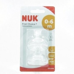 NUK TETINA SILICONA ANTICOLICO FC+ 0-6 M T-1 S 2 UND
