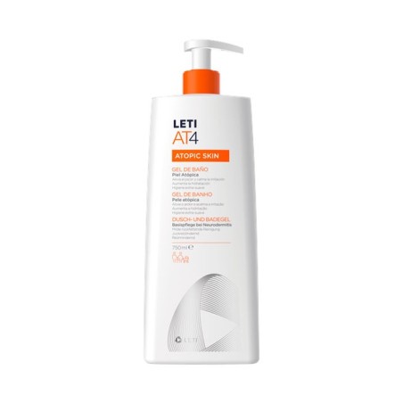 Leti AT 4 Gel de Baño Dermograso 750 Ml - Alivia el Picor E Hidrata