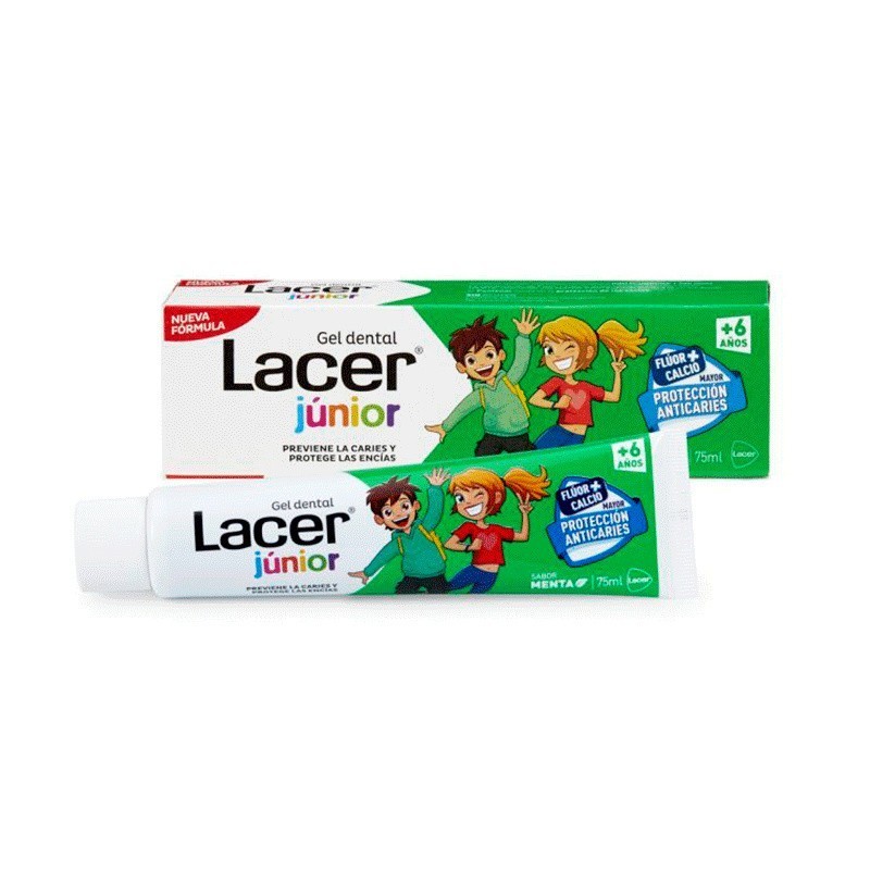 Lacer Junior Gel Dental Menta 75 Ml - Protección Anticaries