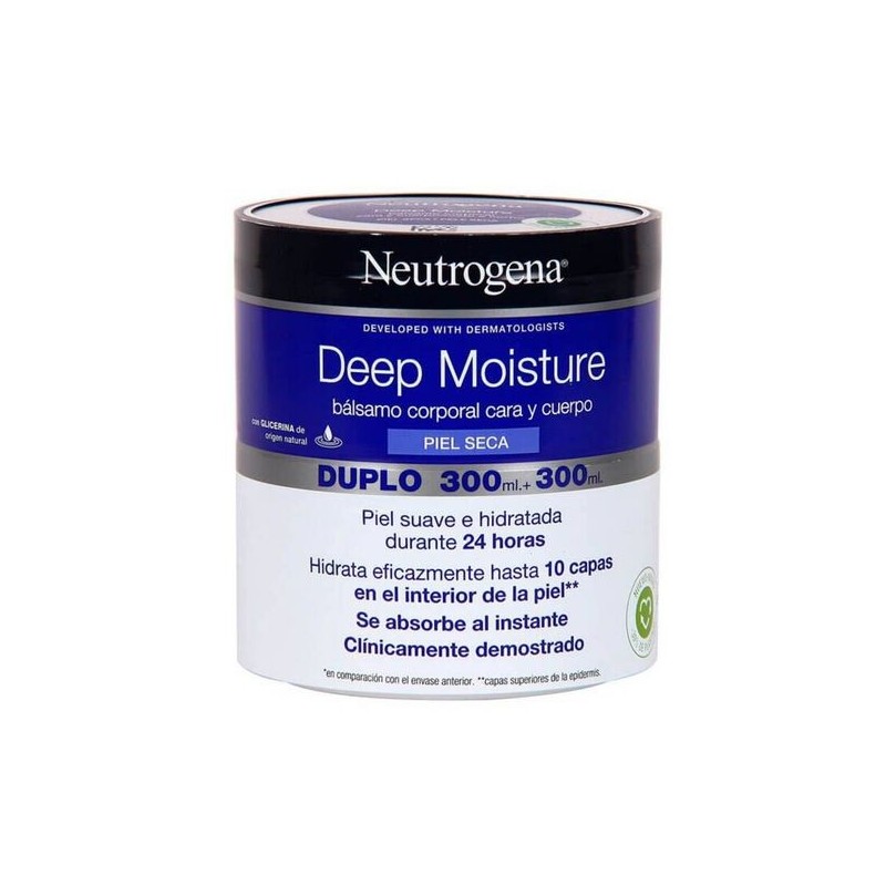 NEUTROGENA CARA Y CUERPO TARRO 300 ML + 300 ML