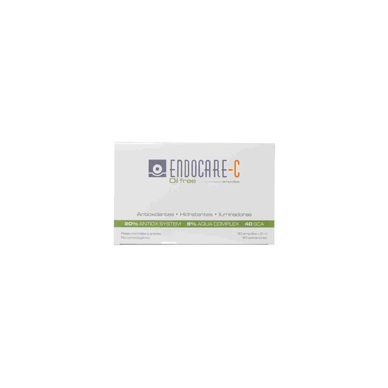 Endocare C Oil Free Cantabria Labs Ampollas Anti Envejecimiento Piel Grasa 2ml 30 Amp - Atenúa Signos Envejecimiento
