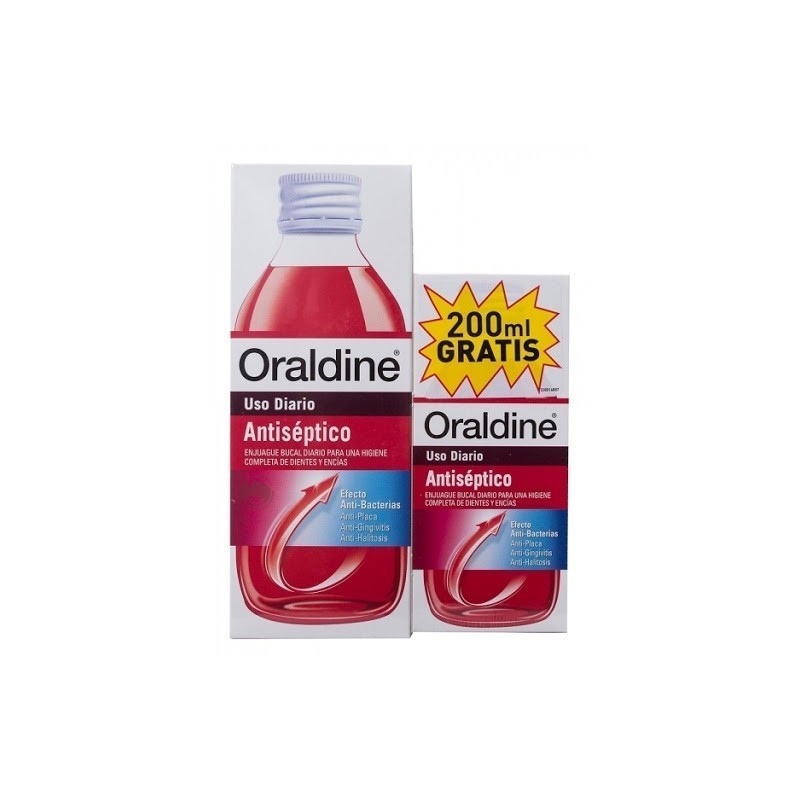 ORALDINE ANTISEPTICO PACK 400 ML + 200 ML