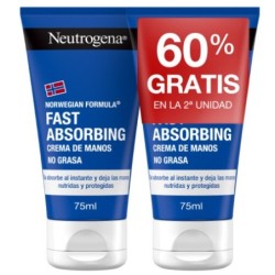 NEUTROGENA CREMA DE MANOS RAPIDA ABSORCION DUPLO 2X75 ML (60% GRATIS 2ª UNID)