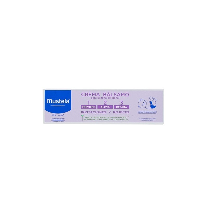 Expanscience Crema Bálsamo Mustela 1.2.3. 50 Ml - Prevención y Alivio de Irritaciones del Pañal