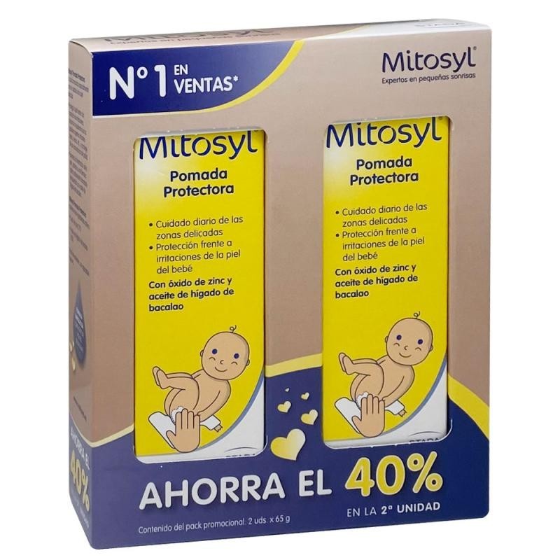Stada Mitosyl Pomada Protectora para Bebés - Previene y Trata Rozaduras - Óxido de Zinc y Aceite de Bacalao