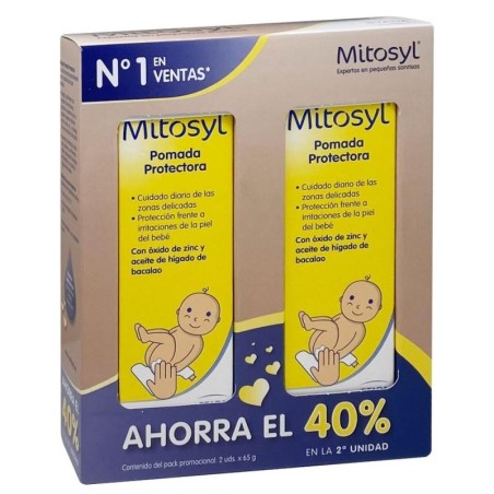 Stada Mitosyl Pomada Protectora para Bebés - Previene y Trata Rozaduras - Óxido de Zinc y Aceite de Bacalao