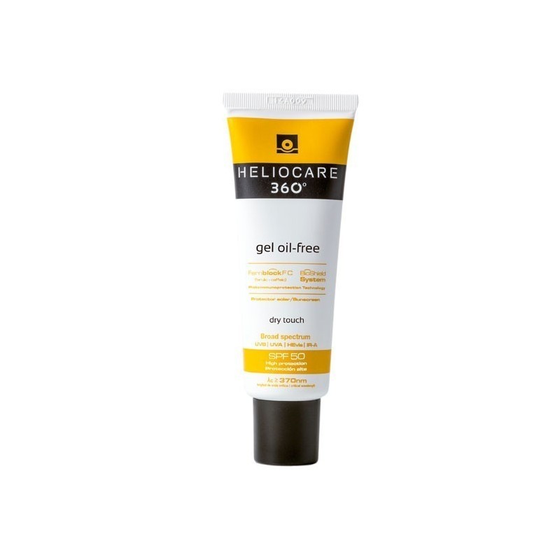 Cantabria Labs Protector Solar Facial Heliocare 360 Gel Oil Free SPF50+ 50 ML - Textura Ligera | Acabado Mate
