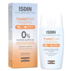 ISDIN Fusion Fluid Mineral SPF50+ 50 ML - Protección Solar para Piel Sensible