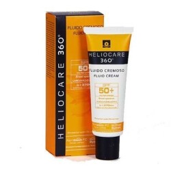 Cantabria Labs Protector Solar Facial Heliocare 360 SPF 50+ Fluido Cremoso 50 Ml - Alta Protección - Amplio Espectro