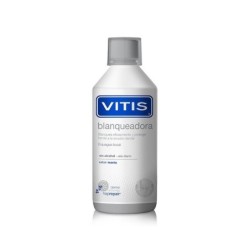 Dentaid Colutorio Dental Blanqueador VITIS 500 ML - Blanquea Sin Dañar Esmalte - Previene Sensibilidad Dental - Elimina Manchas y Previene Formación - Refuerza Acción de la Pasta