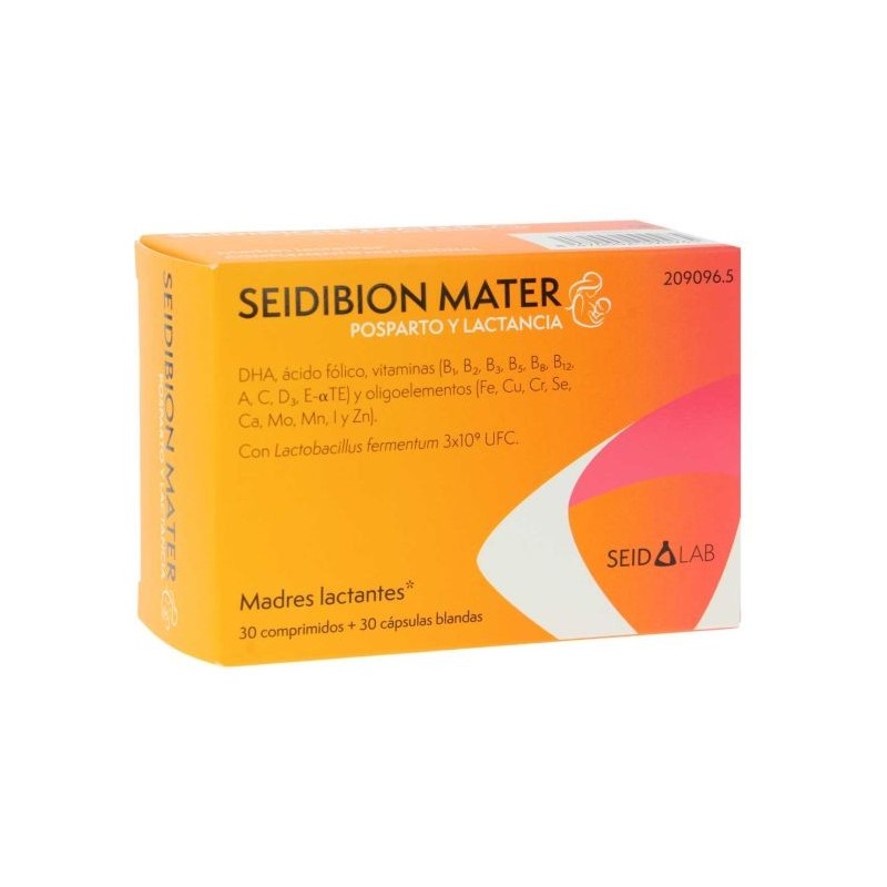 SEIDIBION MATER - SUPLEMENTO MATERNO CON 30 CÁPSULAS DURAS + 30 CÁPSULAS BLANDAS