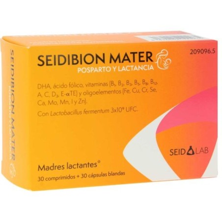 SEIDIBION MATER - SUPLEMENTO MATERNO CON 30 CÁPSULAS DURAS + 30 CÁPSULAS BLANDAS