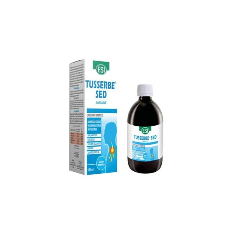 ESI TUSSEBE SED JARABE CON SABOR A NARANJA DE 180 ML PARA ALIVIO DE LA TOS
