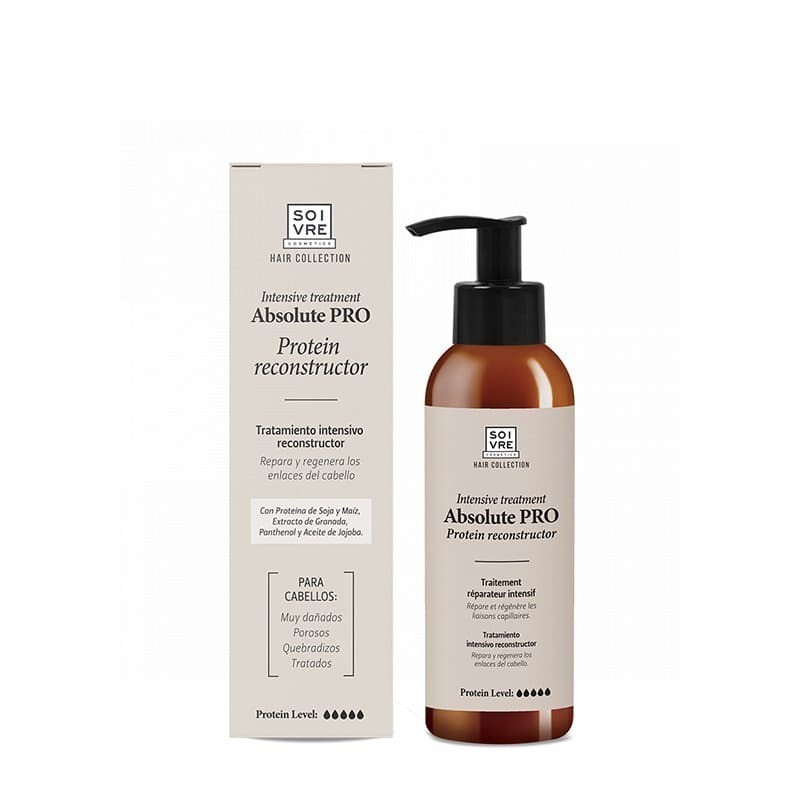 SOIVRE COSMETIC ABSOLUT PRO PROTECTOR TOTAL RECONSTRUCTOR 250 ML - TRATAMIENTO CAPILAR PROFESIONAL PARA EL CUIDADO TOTAL DEL PELO DE SOIVRE